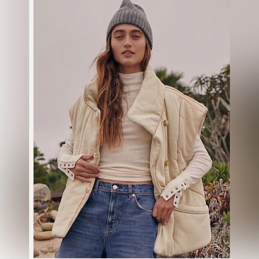 Free people roll with us puffer vest